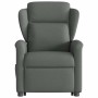 Sillón reclinable elevable de tela gris oscuro en Sillones | Comprar online en Foru.es