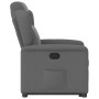 Sillón reclinable elevable de tela gris oscuro en Sillones | Comprar online en Foru.es