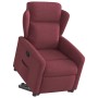 Sillón reclinable elevable tela rojo tinto en Sillones | Comprar online en Foru.es