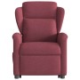 Sillón reclinable elevable tela rojo tinto en Sillones | Comprar online en Foru.es
