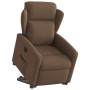 Sillón reclinable elevable de tela marrón en Sillones | Comprar online en Foru.es