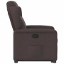 Sillón reclinable elevable tela marrón oscuro en Sillones | Comprar online en Foru.es