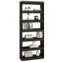 Estantería/divisor madera de ingeniería negro 80x30x198 cm de vidaXL, Librerías y estanterías - Ref: Foro24-811728, Precio: 1...