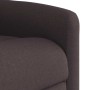 Sillón reclinable elevable tela marrón oscuro en Sillones | Comprar online en Foru.es