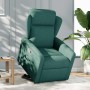 Sillón reclinable elevable tela verde oscuro en Sillones | Comprar online en Foru.es