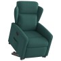 Sillón reclinable elevable tela verde oscuro en Sillones | Comprar online en Foru.es