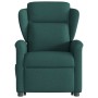 Sillón reclinable elevable tela verde oscuro en Sillones | Comprar online en Foru.es