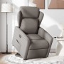 Sillón reclinable elevable tela gris taupe en Sillones | Comprar online en Foru.es