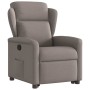 Sillón reclinable elevable tela gris taupe en Sillones | Comprar online en Foru.es