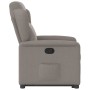 Sillón reclinable elevable tela gris taupe en Sillones | Comprar online en Foru.es