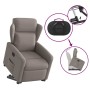 Sillón reclinable elevable tela gris taupe en Sillones | Comprar online en Foru.es