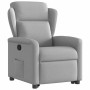 Sillón reclinable elevable de tela gris nube en Sillones | Comprar online en Foru.es
