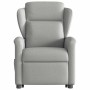 Sillón reclinable elevable de tela gris nube en Sillones | Comprar online en Foru.es