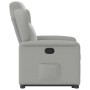 Sillón reclinable elevable de tela gris nube en Sillones | Comprar online en Foru.es