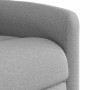 Sillón reclinable elevable de tela gris nube en Sillones | Comprar online en Foru.es