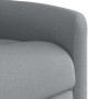 Sillón de masaje reclinable de pie de tela gris claro en Sillones | Comprar online en Foru.es