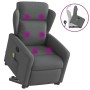 Silla de masaje reclinable de pie de tela gris oscuro en Sillones | Comprar online en Foru.es
