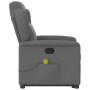 Silla de masaje reclinable de pie de tela gris oscuro en Sillones | Comprar online en Foru.es