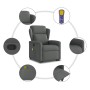 Silla de masaje reclinable de pie de tela gris oscuro en Sillones | Comprar online en Foru.es