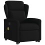 Sillón reclinable de masaje elevable tela negro en Sillones | Comprar online en Foru.es