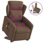 Silla de masaje reclinable de pie de tela marrón en Sillones | Comprar online en Foru.es