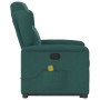 Silla de masaje reclinable de pie de tela verde oscura en Sillones | Comprar online en Foru.es