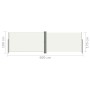 Toldo lateral retráctil color crema 180x600 cm de vidaXL, Sombrillas - Ref: Foro24-318001, Precio: 100,81 €, Descuento: %