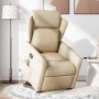 Silla de masaje reclinable de pie de tela color crema en Sillones | Comprar online en Foru.es