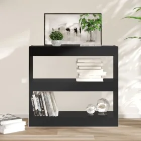 Estantería/divisor de espacios negro 80x30x72 cm de vidaXL, Librerías y estanterías - Ref: Foro24-811692, Precio: 58,06 €, De...