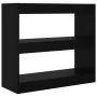 Estantería/divisor de espacios negro 80x30x72 cm de vidaXL, Librerías y estanterías - Ref: Foro24-811692, Precio: 58,06 €, De...
