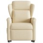 Silla de masaje reclinable de pie de tela color crema en Sillones | Comprar online en Foru.es