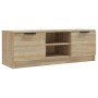 Mueble de TV madera contrachapada roble Sonoma 102x35x36,5 cm de vidaXL, Muebles TV - Ref: Foro24-811514, Precio: 78,63 €, De...
