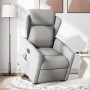 Sillón de masaje reclinable de pie de tela gris nube en Sillones | Comprar online en Foru.es