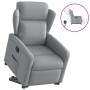 Sillón eléctrico reclinable elevable de tela gris claro en Sillones | Comprar online en Foru.es