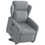 Sillón eléctrico reclinable elevable de tela gris claro en Sillones | Comprar online en Foru.es