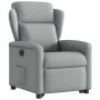 Sillón eléctrico reclinable elevable de tela gris claro en Sillones | Comprar online en Foru.es