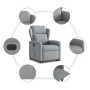 Sillón eléctrico reclinable elevable de tela gris claro en Sillones | Comprar online en Foru.es