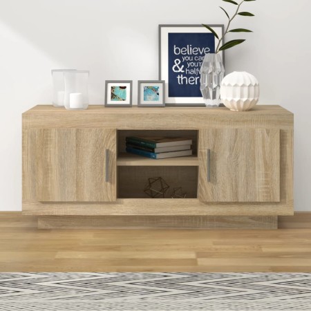 Mueble de TV madera contrachapada roble Sonoma 102x35x45 cm de vidaXL, Muebles TV - Ref: Foro24-811793, Precio: 77,31 €, Desc...
