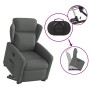 Sillón eléctrico reclinable elevable de tela gris oscuro en Sillones | Comprar online en Foru.es