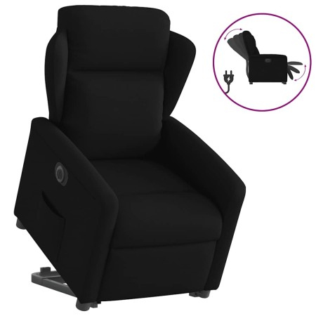 Sillón eléctrico reclinable elevable de tela negro en Sillones | Comprar online en Foru.es