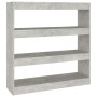 Estantería/divisor de espacios gris hormigón 100x30x103 cm de vidaXL, Librerías y estanterías - Ref: Foro24-811749, Precio: 5...