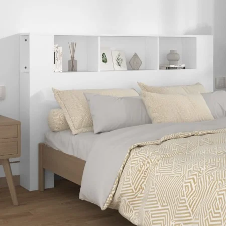 Mueble cabecero blanco 160x18,5x104,5 cm de vidaXL, Cabeceros y pies de cama - Ref: Foro24-811934, Precio: 71,12 €, Descuento: %