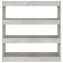 Estantería/divisor de espacios gris hormigón 100x30x103 cm de vidaXL, Librerías y estanterías - Ref: Foro24-811749, Precio: 5...