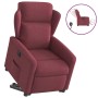 Sillón eléctrico reclinable elevable de tela rojo tinto en Sillones | Comprar online en Foru.es