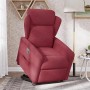 Sillón eléctrico reclinable elevable de tela rojo tinto en Sillones | Comprar online en Foru.es