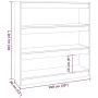 Estantería/divisor de espacios gris hormigón 100x30x103 cm de vidaXL, Librerías y estanterías - Ref: Foro24-811749, Precio: 5...
