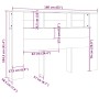 Mueble cabecero blanco 160x18,5x104,5 cm de vidaXL, Cabeceros y pies de cama - Ref: Foro24-811934, Precio: 72,06 €, Descuento: %