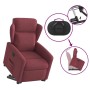 Sillón eléctrico reclinable elevable de tela rojo tinto en Sillones | Comprar online en Foru.es
