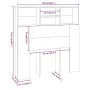 Weißes Kopfteilmöbel 100x19x103,5 cm von vidaXL, Kopf- und Fußteile - Ref: Foro24-811844, Preis: 76,33 €, Rabatt: %