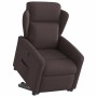 Sillón eléctrico reclinable elevable de tela marrón oscuro en Sillones | Comprar online en Foru.es